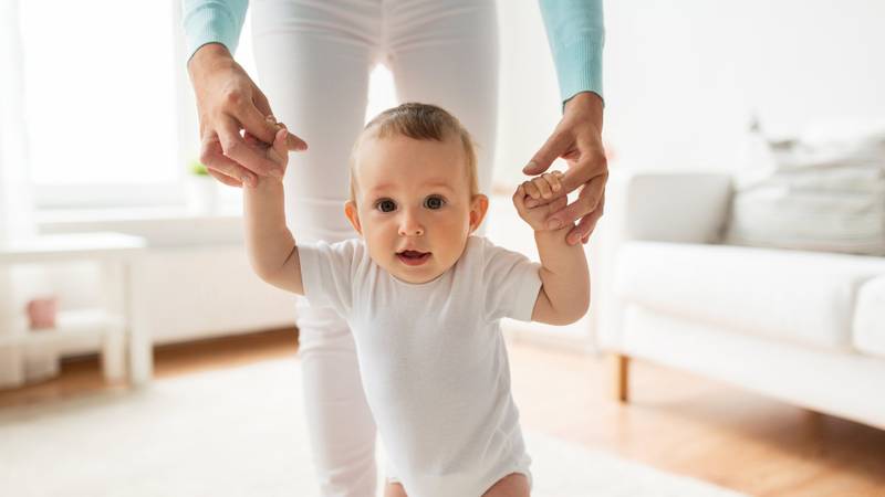 Eerste Stapjes Baby Leren Lopen
